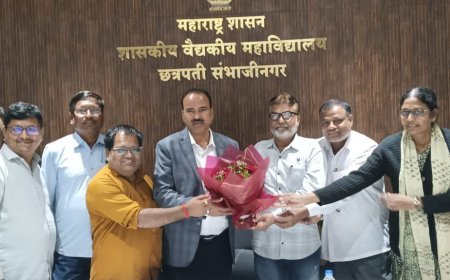 डीन डॉ शिवाजी सुक्रे को सरकारी मेडिकल कॉलेज औरंगाबाद के संयुक्त निदेशक का अतिरिक्त प्रभार मिला है