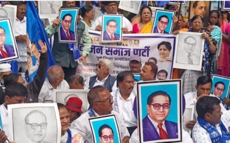 गृहमंत्री अमित शहांचा राजीनामा घ्या-डॉ. हुलगेश चलवादी 'बसप'चे राष्ट्रपती द्रौपदी मुर्मू यांना निवेदन