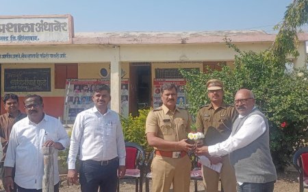 पोलीस स्थापना दिवसानिमित्त अंधानेर प्रशालेत जिल्हास्तरिय परीक्षा संपन्न