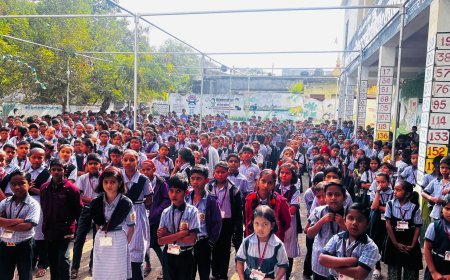 कन्नड विद्यामंदिर येथे नायलॉन मांजा विषयी जनजागृती