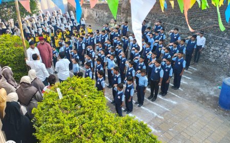 बुरहानी इंग्लिश शाळेत प्रजासत्ताक दिन उत्साहात साजरा