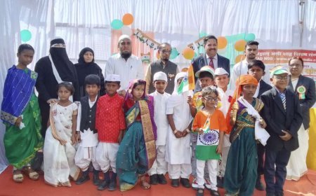 आझाद अली शाह कॅम्पस मध्ये प्रजासत्ताक दिन उत्साहात साजरा