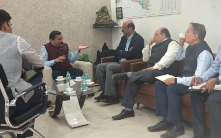 टोयोटा कंपनीचे उच्च अधिकारी आणि जिल्हाधिकारी यांची भेट  शिक्षण, आरोग्य आणि सौर ऊर्जा निर्मिती साठी एकत्र काम करणार -जिल्हाधिकारी दिलीप स्वामी