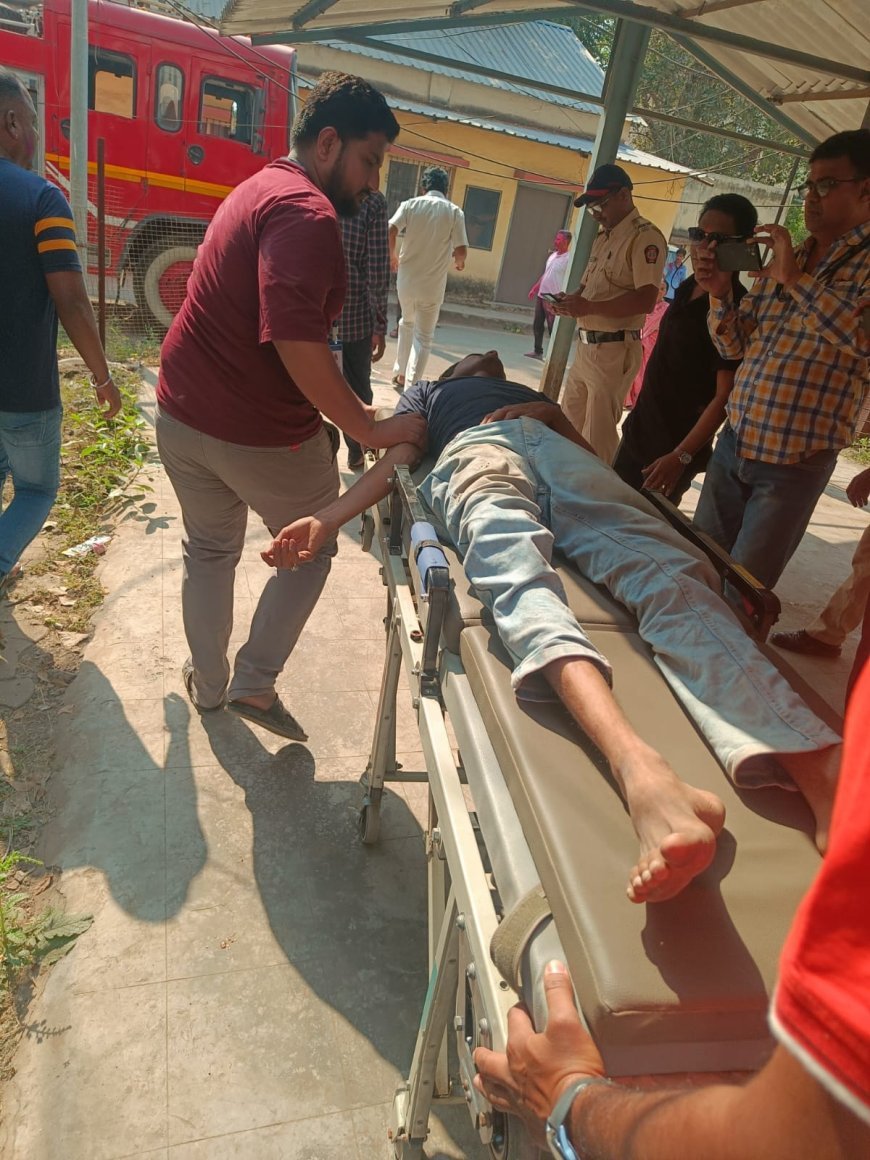 Incident location: Mill Corner, a man had climbed the tower at the MSEB office in front of the Police Commissionerate.