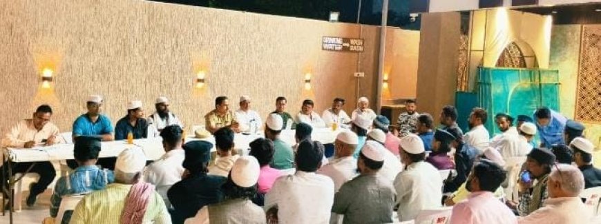 सम्माननीय सहायक पोलीस आयुक्त श्री संपत शिंदे ईनके मार्गदर्शन से सईदा काॅलोनी वार्ड एम.आर.फंक्शन हाॅल मे शांतता अमन समिति की बैठक ली गई