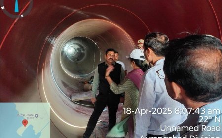 विभागीय आयुक्त श्री.दिलीप गावडे यांनी केली जायकवाडी समांतर पाणी पुरवठा योजनेच्या कामाची पाहणी