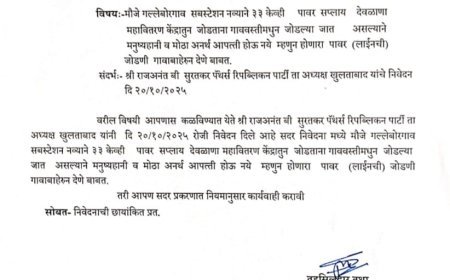 गांव की बस्ती से जा रही 33 केवी पावर लाइन पर तहसीलदार का तात्काळ निर्देश