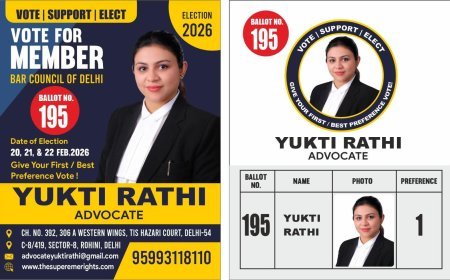 अधिवक्ताओं की पहली पसंद बनीं अधिवक्ता युक्ति राठी बार काउंसिल ऑफ दिल्ली चुनाव 2026