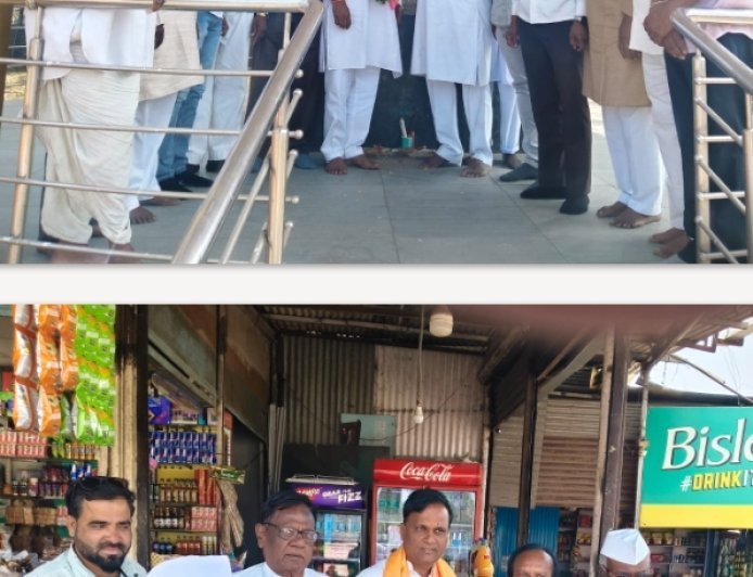 वेरूळ गण से निर्वाचित पंचायत समिती सदस्य दिनेश अंभोरे का भव्य सम्मान