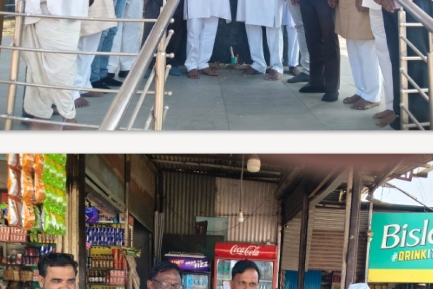 वेरूळ गण से निर्वाचित पंचायत समिती सदस्य दिनेश अंभोरे का भव्य सम्मान