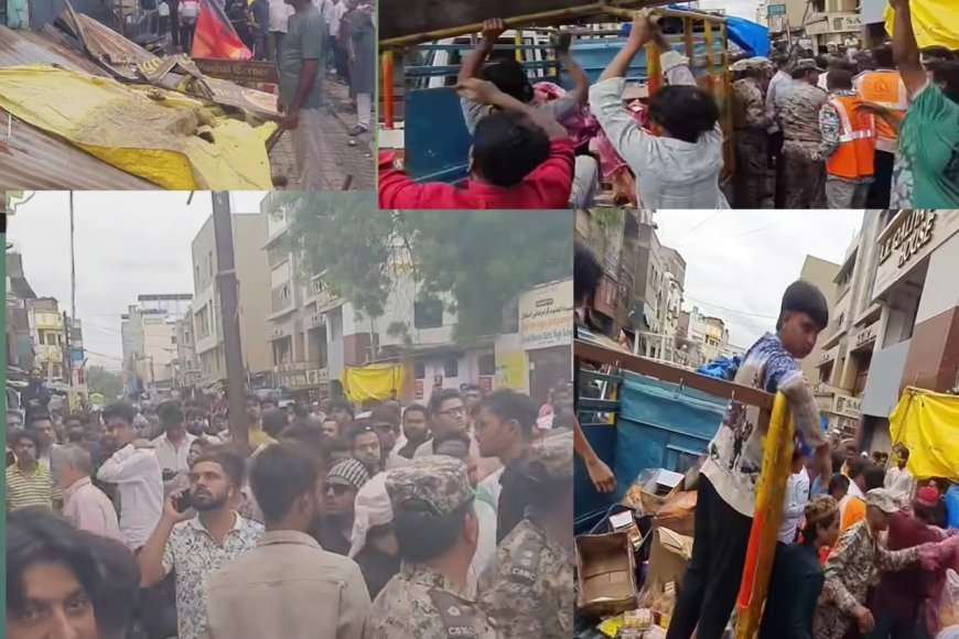 बुड्डी लाइन में अतिक्रमण पर चला बुलडोजर, महापालिका ने हटाए हाथगाड़े और शेड
