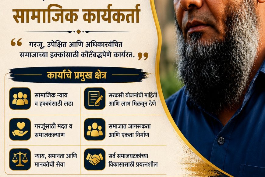 सआयआर अभियानाला २९ ऑगस्टपर्यंत मुदतवाढ द्यावी; सामाजिक कार्यकर्ते इकबाल पटेल यांचे राष्ट्रपती व राज्यपालांना निवेदन