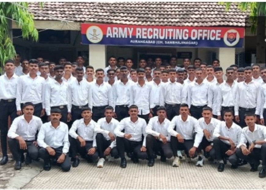 600 technical Agniveer candidates from Chhatrapati Sambhajinagar leave for military training centers