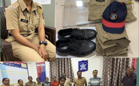 शहर पोलिस की सतर्कता से कर्णपुरा जत्रा मे पकडी गई ऐक तोतया महिला पोलीस अंमलदार