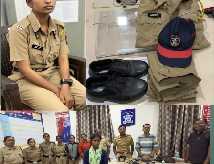शहर पोलिस की सतर्कता से कर्णपुरा जत्रा मे पकडी गई ऐक तोतया महिला पोलीस अंमलदार